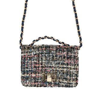 Tweed Crossbody Bag | Multicolor clutch